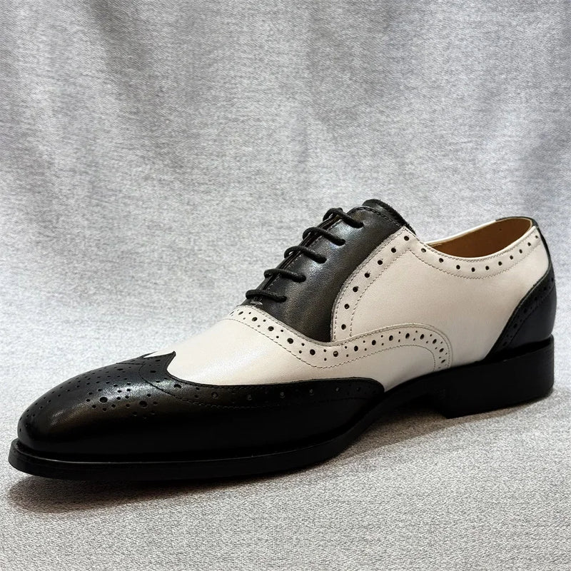 Men's Luxury Genuine Leather Double Buckle Monk Strap Wingtip Toe Loafers Formal Dress Shoes for Wedding Office Business