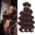 Dark Brown Bundles Color #4 Body Wave Human Hair Bundles Chocolate Brown Double Weft Brazilian Human Hair Sew-In Weave Extension