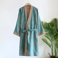 Pure Cotton Robe Women's Pajamas 3/4 Sleeve Spring Autumn | SAMAG