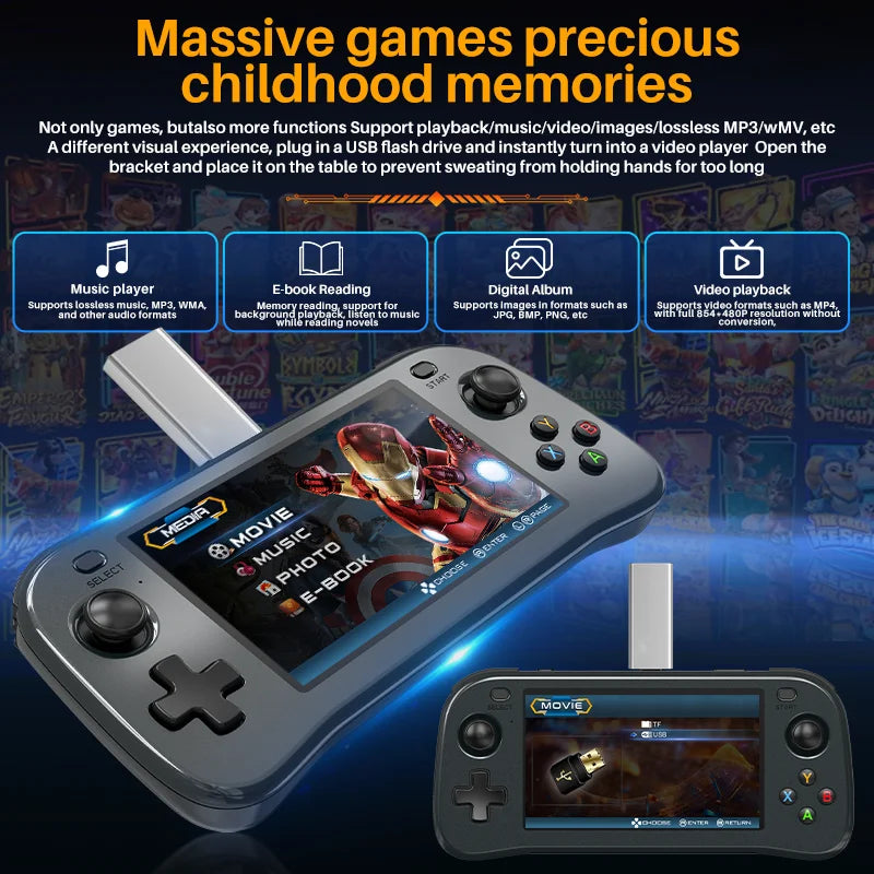 4.5-Inch Portable Game Linux Device Gaming Games Handheld Game Handheld Game Console Retro Gaming Device Handheld Game Player