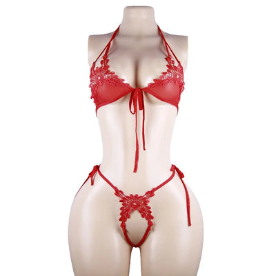 Sexy Crotchless Bra Set New Lingerie Woman Transparent | SAMAG