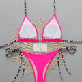 Sexy Leopard Women's Beach Bikini Swimsuit Halter Tie | SAMAG