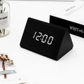 Wall Clock Wooden Electronic Watch Desk Digital Despertador Alarm Moment Bedroom Decoration Table Accessory Smart Hour