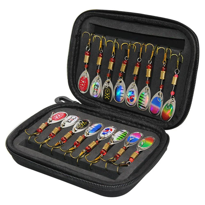 Fishing Spoons Lures Metal Baits Set Artificial Hard | SAMAG