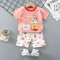Baby Girl Summer Outfit Set Short Sleeve T-shirt | SAMAG
