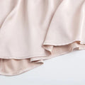 Women 100% Pure Mulberry Silk Charmeuse Silk V Neck Pajama Set Casual Loose Sleepwear Nightwear L XL SQ001