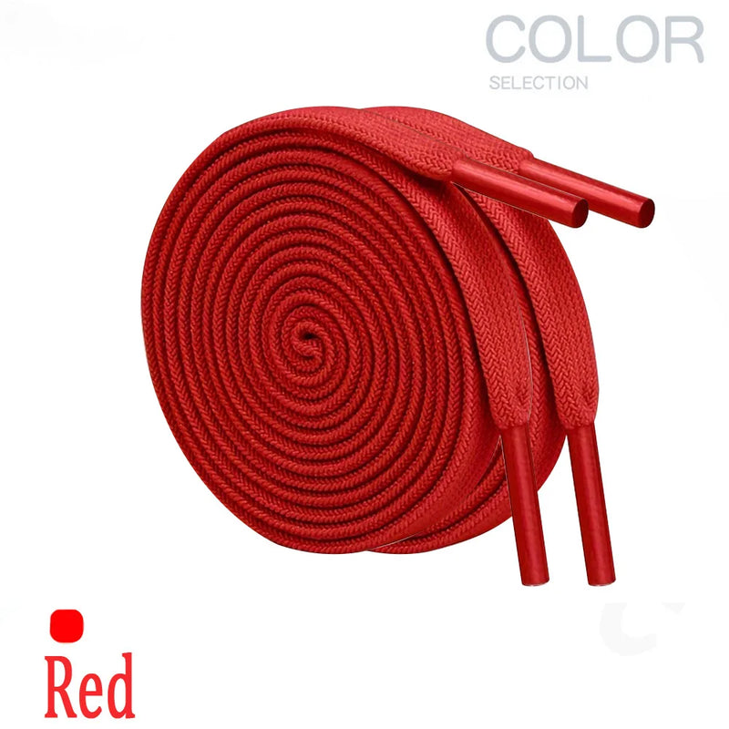 1 Pair No Tie Shoelaces for Shoes 8MM Flat Elastic Laces Sneakers Kids Adult Quick Shoelace Without Ties Shoe Accessories