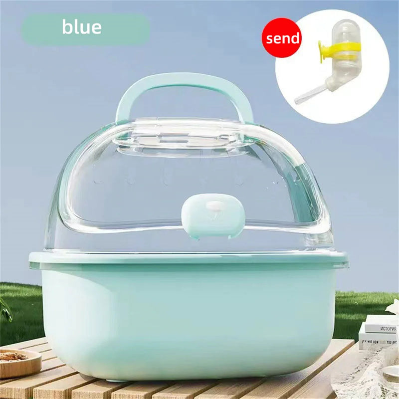 Transparent Handheld Hamster Cage Outdoor Large Space Golden Retriever Hare Special Use Hamster Cage Portable Hamster Home