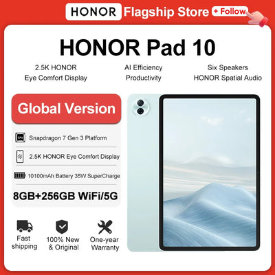 Global Version HONOR Pad 10 12.1'' WIFI 2.5K Eye Comfort | SAMAG
