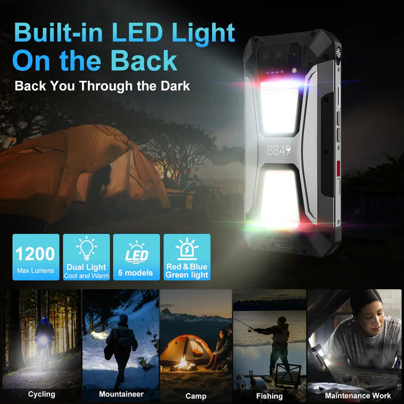 8849 Tank 2 PRO Unihertz Projector Rugged Smartphone 100 Lumen Android15 23800mAh 120W 512GB 100MP Camera Night Vision IP68 2026