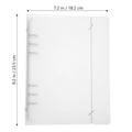 2Pcs A5 Binder Clear Notebook Binder Reusable Office File Organizer Folder Portable Document Folder Organizer for Work Study