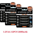Genuine Panasonic Eneloop Pro AA 2600mAh 1.2V Ni-MH Pre-Charged Rechargeable Batteries for Camera Flashlight Toys
