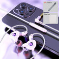EARDECO 3.5mm Wired Headphones with Mic HiFi Wired Earphone Bass Stereo Headphone Headset Sport Fitness Music Earbuds for Phone