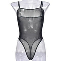 Special Tight-Fitting New Casual Mesh Sexy Bodysuits Erotic Underwear Solid Color Transparent Pure Desire Bodysuits Elegant 55IC