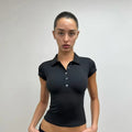 ANK Air Summer Top with Solid Color, Black and White Powder, Wide Shoulder Strap, I-Shaped Tank Top, Women's Sports, Daily Wear