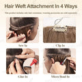 MRS Hair Bundles Human Hair Sew-in Double Weft Natural Straight Hair Bundles 50g/pack MachineRemy Natural Straight Bundle Deals