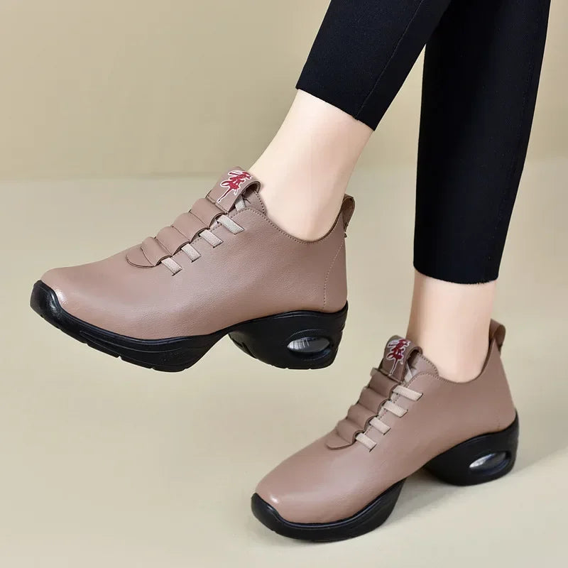 Dancing Shoes For Women Sports Feature Modern Dance Jazz Shoes Soft Outsole Breath Dance Shoes Female Waltz Sneakers