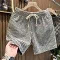 Men's Clothing Print Plaid Shorts Summer Stylish Straight | SAMAG