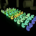 50PCS Glowing Mini Resin Little Ducks Moss Microlandscape Miniature Duck Figurines Fairy Garden Accessories Home Decor