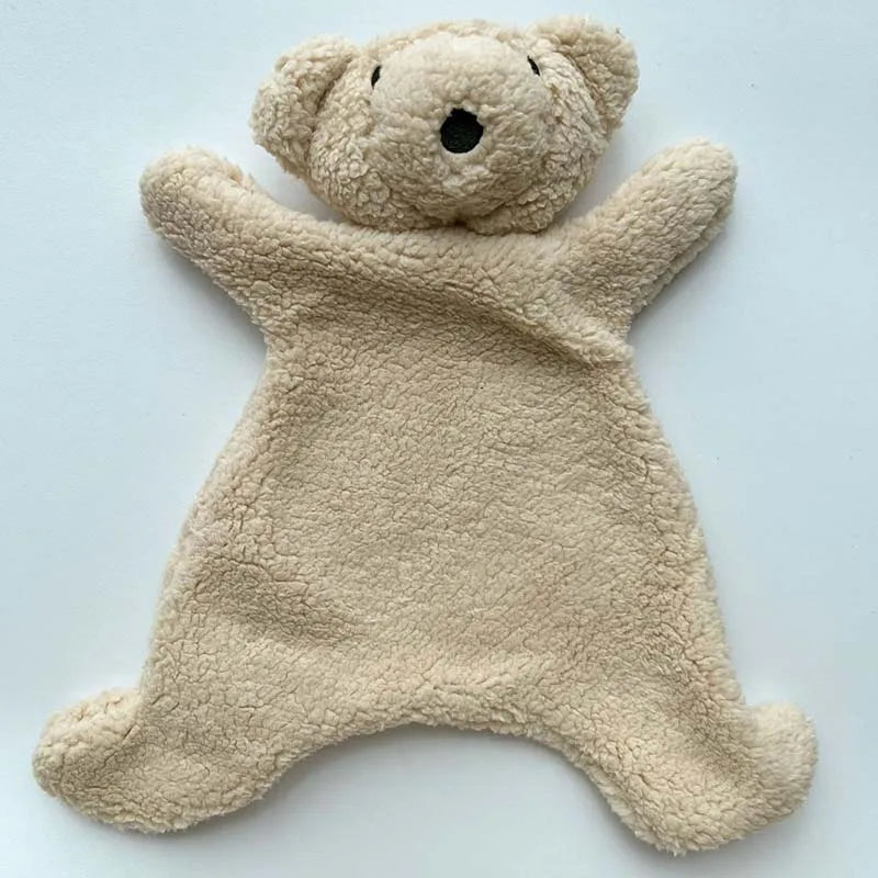 Baby Soothing Doll for Newborn Accessories Photography Props Cute Bear Lamb Baby Sleeping Doll Baby Care Soft Plush Dolls