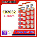2-50pcs Original Panasonic CR2032 3V ECR2032 Lithium Battery CR 2032 For Control Watch Motherboard Scale Button Coin Cells