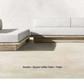 Japanese Style Waterproof and Sunscreen Garden Sofa, Minimalist Designer, Modern Garden Sofa, Artistic Outdoor Furniture, Divano