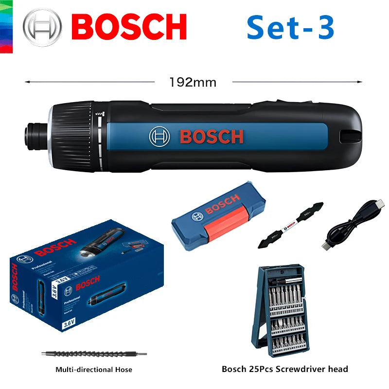 BOSCH GO 3 Cordless Screwdriver 3.6V Lithium - ion Battery Rechargeable Drill with Box GO3 Professional - View 12 | SAMAG