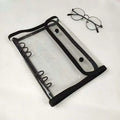 A5 6-Ring Transparent PVC Binder Cover Dual Snap Closure Clear Notebook Organizer for Paper Documents Planner Protection