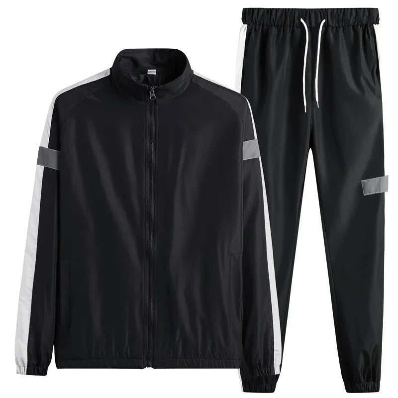 M - 6XL New Men's Sportswear Set from Japan South Korea Autumn Casual Wear Hooded Jacket Leg Tied Pants - View 10 | SAMAG