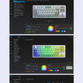AULA F87 Pro Mechanical Keyboard 2.4g/Usb/Bluetooth Tri Mode Wireless 87 Key Rgb Pbt Gasket 5 Layer Silencing Full Key No Impact