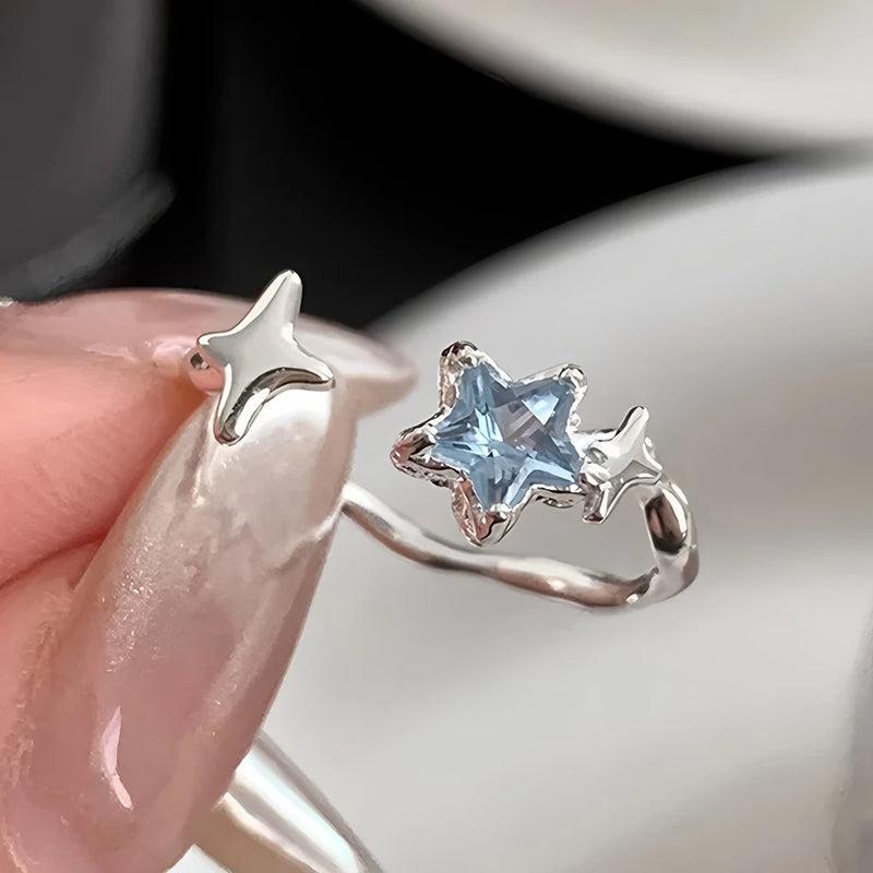 925 Sterling Silve Love Heart Hollowed Out Ring For Women Girl Extremely Fine Korea Ins Jewelry Gift Dropshipping