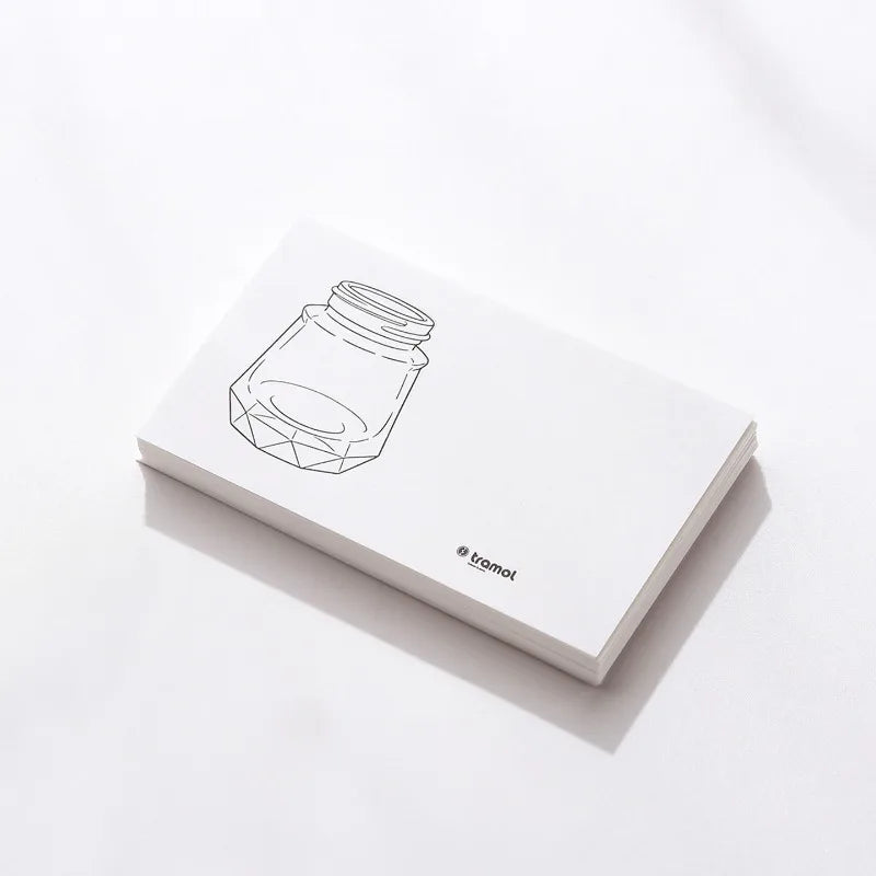 100 Sheets 54x90mm Sheen Fountain Pen Ink Test Cards Swatch Watercolor Paper Chromatography Paper Stationery School Supplies