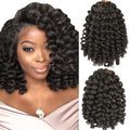 Ombre Braiding Hair Jumpy Wand Curl Crochet Braids Synthetic Crochet Hair Extension for Black Women Jamaican Bounce Curly Hair