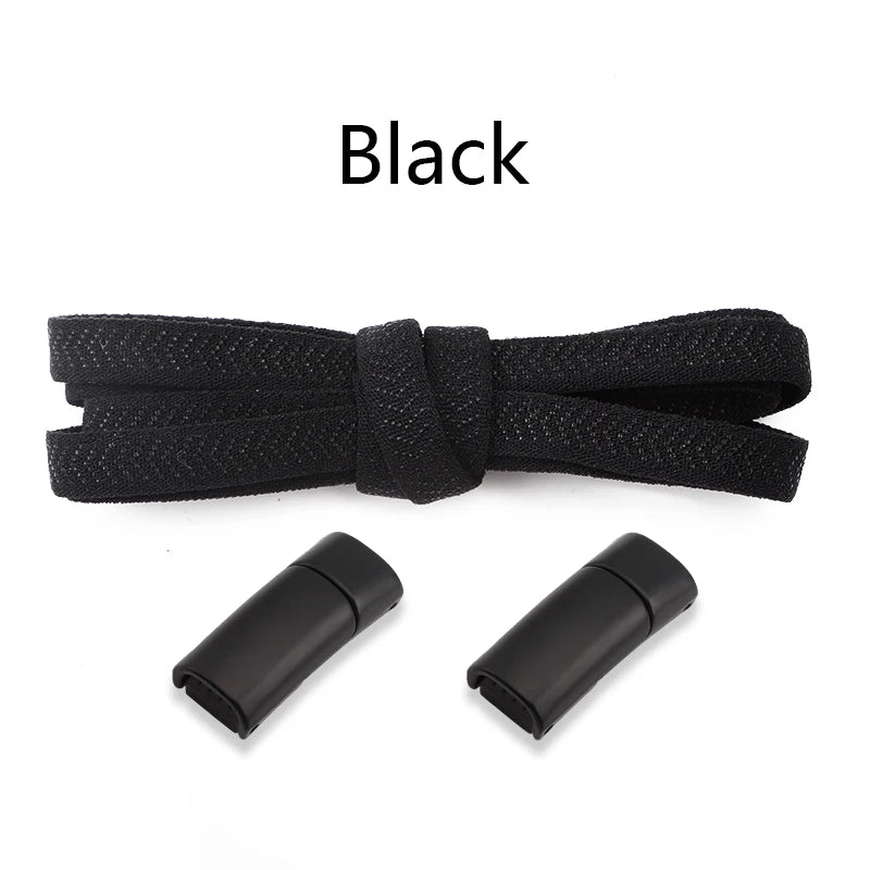 Metal Lock Magnetic Shoelaces Flat Sports Enthusiasts No Tie Shoe Laces Safe And Reliable Lazy Shoelace Rubber Band Shoestrings