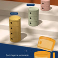 Round bedside table nordic plastic Bedside cabinet for bedroom small side end table nightstand Storage locker