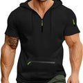 Men Hooded Sleeveless Shirt Casual Gym Tank Top Male Breathable Bodybuilding Vest Basketball Shirt Fashion Singlet Man Clothes