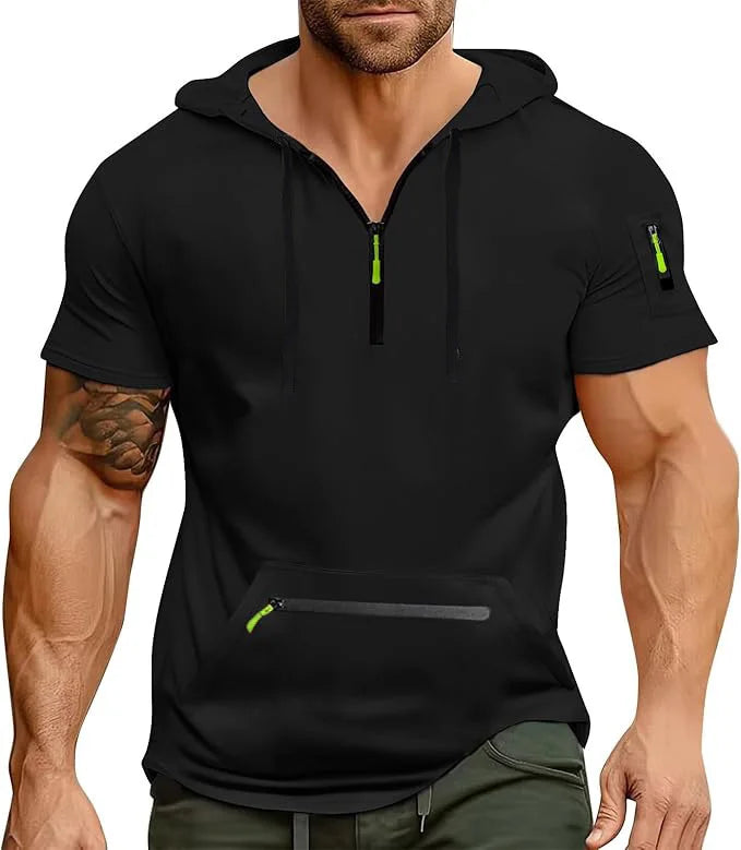 Men Hooded Sleeveless Shirt Casual Gym Tank Top Male Breathable Bodybuilding Vest Basketball Shirt Fashion Singlet Man Clothes