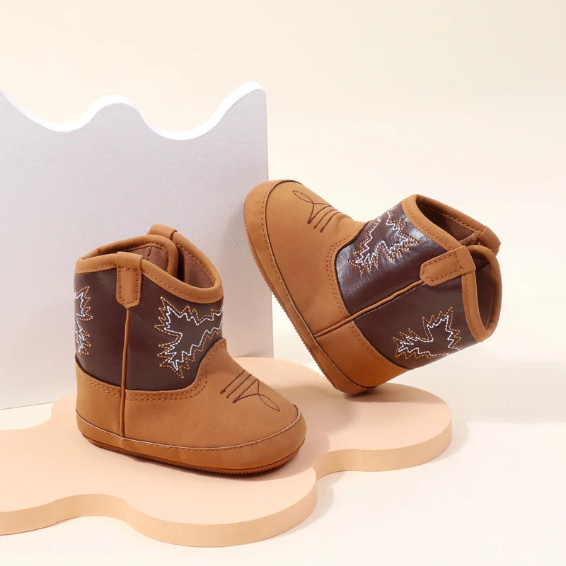 Baby Little Boots Soft PU and Cotton Style Spring - View 2 | SAMAG