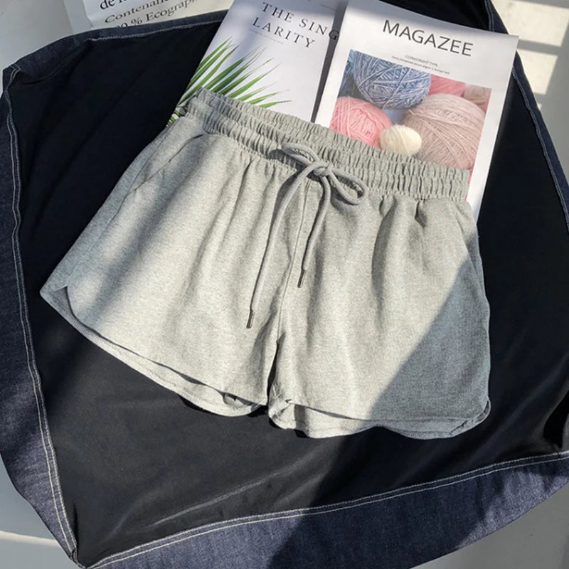 High Waisted Elastic Sports Shorts for Women Loose | SAMAG