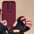 For OPPO A9 2020 Case OPPO A5 2020 Phone Case Oppo A9 2020 Wrist strap Lanyard Matte Back Cover Skin Feel Protection Shockproof