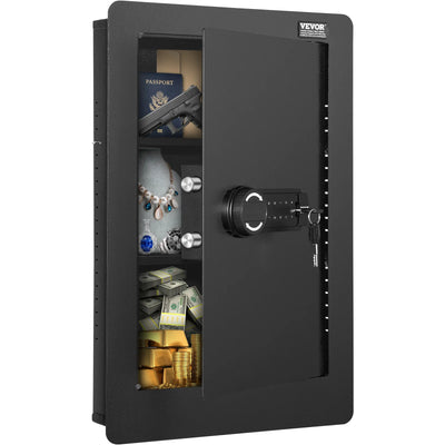 SucceBuy Tall Wall Safe 3/4 - Tier Hidden w/ Keypad Q235 Cold - Rolled Steel In for Money Jewelry Passport Home | SAMAG