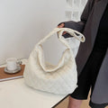 Women's Vintage Nylon Shoulder Underarm Bag Female Casual Waterproof Crossbody Hobo Bags For Lady Quilted Large Capacity Handbag