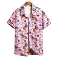 Summer Men's Social Casual Hawaiian Floral Short Sleeve | SAMAG
