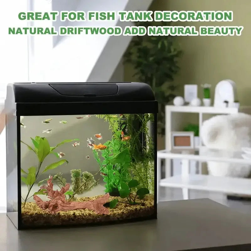 Natural Tree Trunk Aquarium Decoration Sunken Wood Landscaping Ornaments Decor Fish Tank Ornament Different Shape