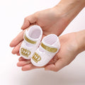 Newborn Baby's First Baptist Shoe: Newborn Boys and Girls' White Baptist Shoes Soft Sole Walking Shoes Multiple Styles-9CM/10CM