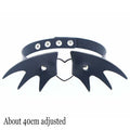 Woman Black Punk Choker Collar Necklace Sexy PU Leather Heart Lock Key Spike Chocker Gothic Cosplay Accessories Party Jewelry