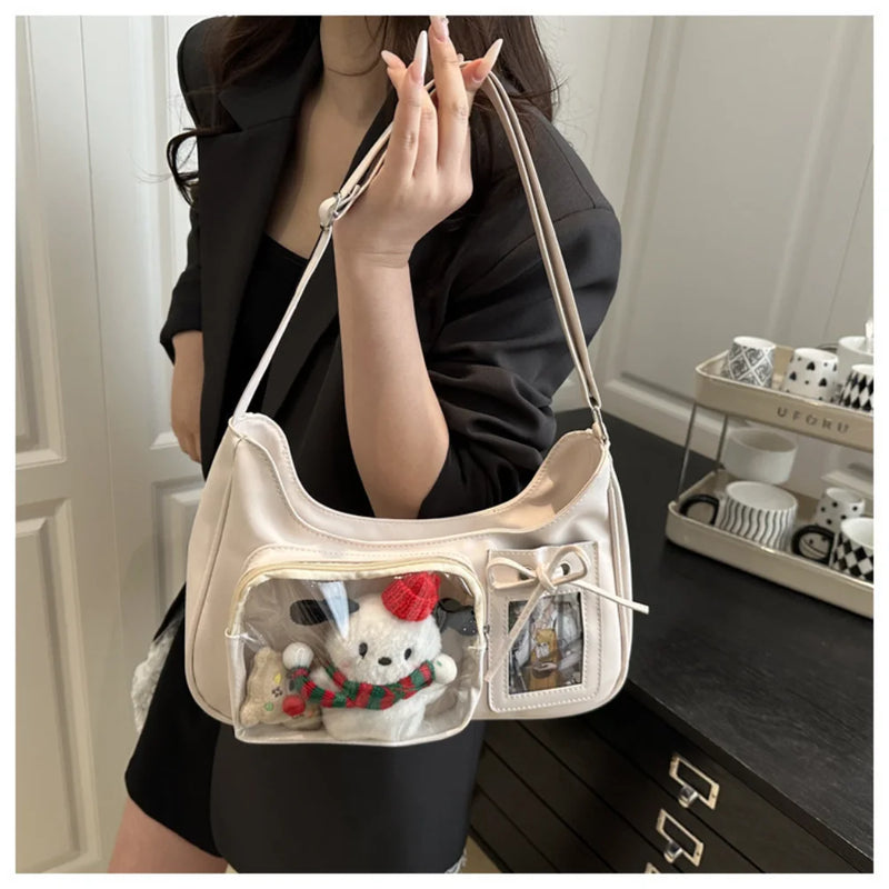 Korean Crossbody Bag Unique Japanese Designer Handbag Preppy Purse High-Quality Ita Bag For K-Pop Enthusiasts Everyday Use
