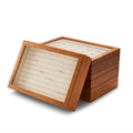 Oirlv Wooden Jewelry Box Retro Jewelry Display Ring Necklace Earring Bracelet Box Multi Jewelry Storage Organizer Display Case