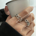 VENTFILLE 925 Sterling Silver Geometric Multilayer Round Bead Ring Female Fashion Punk Temperament - Visuel 12 | SAMAG
