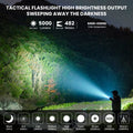 Wurkkos TS23 21700 Rechargeable Tactical Flashlight EDC 5000LM XHP70.3 HI LED Torch IPX-8 Waterproof Two Group Modes Tail Switch